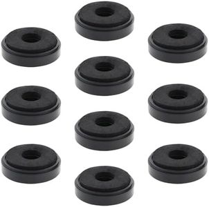 YINETTECH 10 Pieces Amplifier Pads Feet Audio Floor Mat Speaker Floor Protector Speaker Vibration Absorber Compatible with Soundbar Speaker Stands (Black)