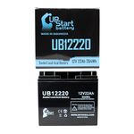 Sears Craftsman DIEHARD Portable Power 1150 Battery - Replacement for UB12220 Universal Sealed Lead Acid Battery (12V, 22Ah, 22000mAh, T4 Terminal, AGM, SLA)