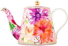 Maxwell & Williams Teas & C's Dahlia Daze Teapot With Infuser 500ML Pink Gift Boxed