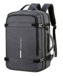 FUR JADEN 40L Weekender Travel Laptop Backpack with Anti Theft Pocket, Organizer, 15.6 Inch Padded Laptop Sleeve and Dual Handles (Dark Grey)