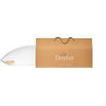 CosyBoo 1 Pack | Bamboo Memory Foam Pillow | Queen Size | Silky Soft | Side or Back Sleeper | White |