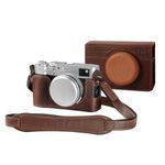 SMALLRIG Leather Case Kit for FUJIFILM X100VI, Including Leather Half Case, Flip Case Cover and Shoulder Strap, Genuine Leather Material, Portable and Protecting - 4558