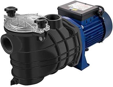 VEVOR Pompe Piscine Filtration 15000 L/h, 1 HP Pompe Circulation Eau avec Panier Filtre Amovible, Pompe à Filtre 750W, Hauteur de Levage Max. 14,5M pour Piscines Spas Sources Thermales