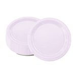 16PCS Light Purple Paper Plates 18cm,Disposable Paper Plates 7 inch Solid Color Paper Round Dinner Plates Tableware Party Plates for Birthday,BBQs,Christmas,Picnic,Kids Shower Party Plates Supplies