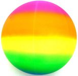 MTS Giant Jumbo 18" Neon Rainbow Rubber Playground Play Beach Sport Ball Football