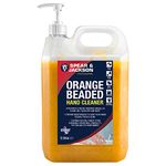 Spear & Jackson Orange Beaded Hand Cleaner 5L With Moisturiser - Effectively Rapidly Removes Grease Oil Stains Ink Tough Dirt And More - Contains Natural Pumice Stone