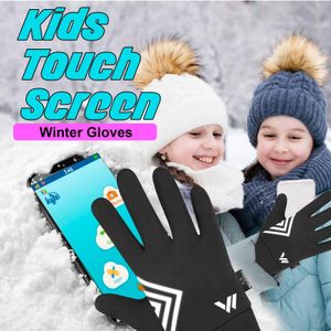WESTWOOD FOX Kids Thermal Gloves, Black, Size M