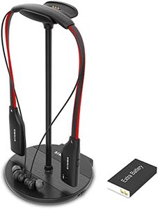 SIMOLIO Digital Wireless Headphones for TV Listening with Clear Dialog Mode, Transmitter& Charging Dock 2 in 1, 2.4G Wireless Earbuds with Boosted Vol & Spare Battery for Seniors, by-Pass, 100ft Range