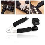 Guitar String Winder+ Guitar String Cutter+ Guitar Bridge Pin Puller, 3 in 1 Guitar Repair Tool (Black)