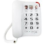 Landline Phones for Seniors, Big Button Phone for Seniors, Landline Phones for Home, with Picture Memory Speed Dial Function, Telephones for Hearing Impaired