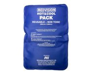 MEDVISION® Hot And Cool Pack XL Hot and Cold Ice Pack for Pain Relief Soft and Flexible Gel for Injuries and Pain Relief | Cold Ice Gel Pack for Shoulders, Knee, Back, Neck