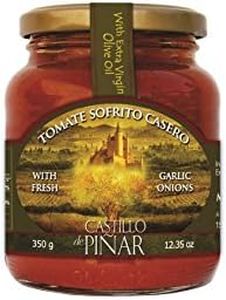 Castillo de Pinar First Cold Pressed Tomato Garlic Onion Extra Virgin Olive Oil Sauce, 12.35 Ounce