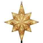 16 Lights Gold Bethlehem Star Tree Top