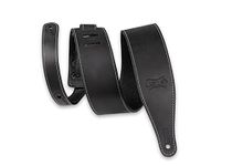 Levy's Leathers 2.5” Wide Butter-Leather Guitar Strap Black (M17BAS-BLK)