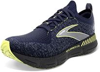 Brooks Men s Glycerin StealthFit GTS 20 Supportive Running Shoe, Blue/Ebony/Lime, 9.5