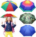 MUFEKUM 4 Pack Umbrella Hats, 20.5"