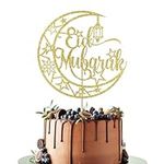 Leetaivie Gold Glitter Eid Cake Top