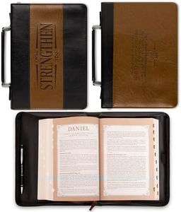 "I Will Strengthen You" Two-tone Bible / Book Cover - Isaiah 41:10 (Medium)