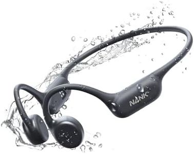 NANK Runner4 Bone Conduction Headphones, Open Ear Bone Headphones Bluetooth 5.4, IP68 Waterproof Wireless Sports Headphone & 16GB MP3 Player, for Running Swimming and Workout