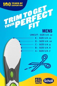 Scholl LiquiFlex Everyday Insoles – Large Size Comfort Support