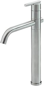 Danze D225158BN Parma Single Handle Vessel Faucet with Metal Grid Strainer Drain, Brushed Nickel