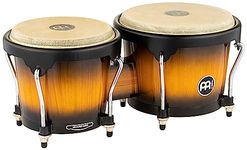 Meinl Percussion Bongos Hand Drum Set 6.75" and 8" with Hardwood Shells and Tuning Key (HB100VSB)