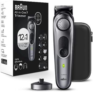 Braun All-in-One Style Kit Series 7 7440, Holiday Gifts for Men, Shaving Kit with 12-in-1 Trimmer for Beard, Body, Manscaping, Hair Clippers & More