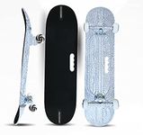 Jaspo Destructor Power Slide Fiber Skateboard 31"X8" Inches, Suitable for Age Group Above 8 Years (White)