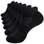 TANSTC Athletic Black Ankle Socks L