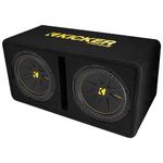 Kicker 50DCWC122 Dual CompC 12-inch (30cm) Subs in Vented Enclosure, 2-Ohm, RoHS Compliant