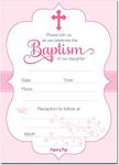 30 Baptism Invitations Girl with En