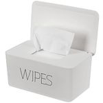 NOVWANG Wipes Dispenser, Large Capacity Baby Wipe Holder(8.3L x 4.9W x 3.9H inches) Refillable Wipes Container with Sealing Design Baby Wet Wipes Dispenser for Bathroom Home Office Car