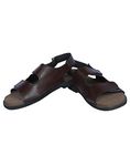 Panlin Orthopaedic & Diabetic Footwear : Sandal Slipper For Gents (Leather & MCR/MCP) : G18-BR-11