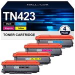 TN423 Toner Cartridges Compatible for Brother TN-423 Toner Multipack TN421 TN-421 for Brother MFC-L8690CDW HL-L8260CDW DCP-L8410CDW HL-L8360CDW MFC-L8900CDW(Black, Cyan, Magenta, Yellow, 4 Pack)