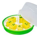 ADITYA INFO Plastic Microwave Dhokla Maker (Multicolour)