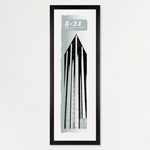 MCS Gallery Foundation Poster Frame, Black, 8 x 24 in