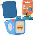 YOTO Player Bundle + Starter Pack for Little Kids + Adventure Jacket & Card Case in Blue Bird - Kids Screen-Free Bluetooth Audio Player, All-in-1 Travel Device for Stories Music Podcasts White Noise