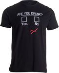 You Drunk? | Funny Beer Drinking, Bar Party Humor Gag Gift Unisex T-Shirt-(Adult,2XL) Black