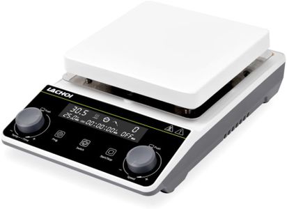 LACHOI Magnetic Stirrer Hot Plate Stirrer LCD Display 300℃ Max.5L 5.9inch Magnetic Stir Plate 1600RPM Magnetic Mixer Magnetic Hotplate Stirrer with Stir Bar&Temp Probe Senso,110V