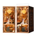 MiniCity Book Nook Kit, Miniature DIY Dollhouse Booknook Kit, 3D Wooden Puzzle Bookend Bookshelf Insert Decor with LED Light for Teens and Adults (Phantom of The Opera)