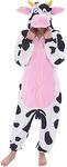 NEWCOSPLAY Unisex Adult Pink Cow On