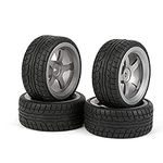 BQLZR Black Drift Tires & Grey Alum