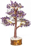 Amethyst Chakra Tree of Life - Crystal Tree for Positive Energy, Feng Shui Decor - Handmade Gemstone Tree, Good Luck Money Bonsai, Purple Healing Crystals, Meditation Stone, Spiritual Mystical Gift