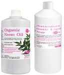 Pure Organic Neem Oil and Horticultural Gentle Liquid Soap Combo Pack 250ml (or Select 1 Litre) for Spray Plants Pets Animals Dogs Horses PINK SUN