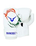 Invincible Limited Edition Combat Gloves India Print White Color 12 OZ