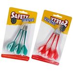 ForuMall Soft Tip Safety Darts-Great Games for Kids-Leisure Sport for Office (3 X Red+3 X Green)