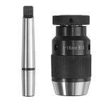 Bohaner 1-16mm MT2-B18 Self Tighten Keyless Drill Chuck Arbor for Lathe kit,Collet Chuck Self Tighten Keyless Machine Accurate Drill Chuck