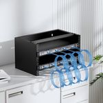 PrimeCables 6U Network Server Rack Cabinet, Shallow Network Equipment Cabinet Wall Mount for Home Office Server Environments, 19.7" Width x 12" Deep, 44 lbs Capacity