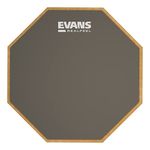 Evans RealFeel - Drum Practice Pad - Drum Pad - Drummer Practice Pad - Gum Rubber, Single Sided, Mountable, 6 Inch