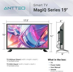 Antteq 32" Smart TV – HD LED Display, Streaming Apps